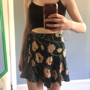 Floral wrap skirt